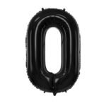 Folinis balionas skaičius JUODAS 86cm