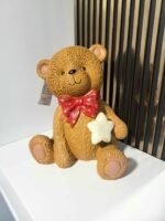 Kalėdinė dekoracija Meškutis su LED žvaigžde