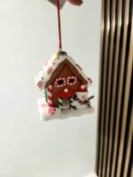 Kalėdinis eglutės žaisliukas su LED apšvietimu Namelis - Image 2