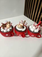 Kalėdinis eglutės žaisliukas Puodelis 3