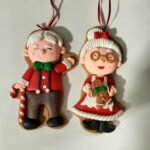 Kalėdinis eglutės žaisliukas Močiutė ir Senelis