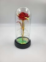 Gėlė gaubte su LED ir žiedlapiais