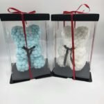 Meškutis iš rutuliukų 25 cm.