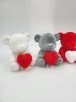 Maži meškučiai su širdelėmis 12 cm. - Image 3