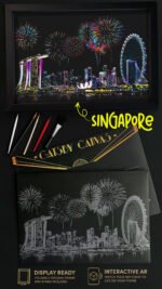 Midnight Cities Canva 1 vnt. - Image 19